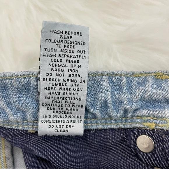 Sass & Bide Jean Shorts, Light Wash, Distressed Denim, Size 26 - Picture 6 of 7